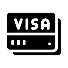 Visa glyph icon