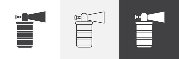 Air horn icon set. vector illustration.