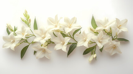 Fototapeta premium Dendrobium Orchids flowers Isolated on white background.