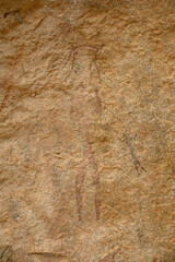 Prehistoric San rock art at Chireemba, Zimbabwe, Harare