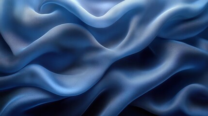 Obraz premium elegant soft silk satin fabric background with gentle waves and folds, reflecting subtle light, creating a luxurious and serene atmosphere ideal for sophisticated designs and visual storytelling