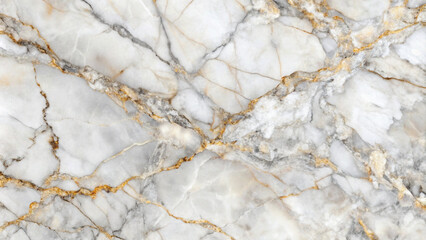 Fototapeta premium White and Gold Marble Texture with Natural Veining