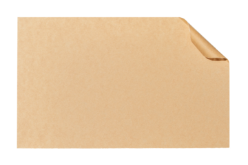 Isolated Brown Paper Parchment with Jagged Torn Edges. Provides a raw, natural look for project backgrounds and frame overlays. Transparent Background