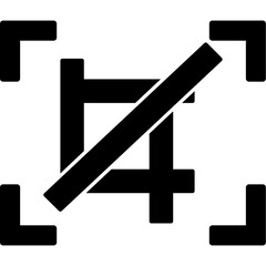 Fototapeta premium Crop Icon