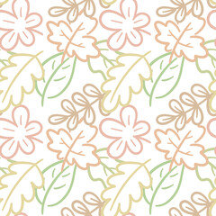 seamless leave pattern