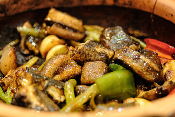 Close-up of the delicious and rich Cantonese jelly pot