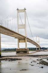 The Severn Bridge connecting Wales and England near Bristol