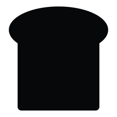 Bread slices icon. Bread, bakery icon, vector silhouette isolated on white background. A slice of sliced bread flat vector icon for food apps and websites.