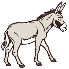 A vector illestration of Donkey 