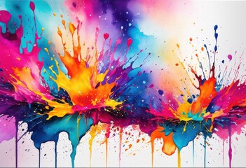 Fototapeta premium colorful abstract watercolor splash backgrounds featuring dynamic patterns energetic hues creative projects, rainbow, lgbtq, lgbt, pride, love, equality
