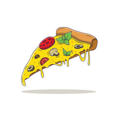 Pizza Slice Illustration
