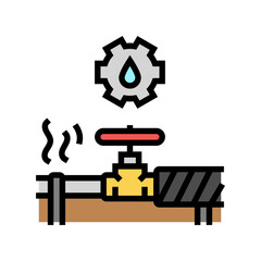 water pipe insulation home maintenance color icon vector. water pipe insulation home maintenance sign. isolated symbol illustration