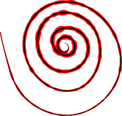 red swirl