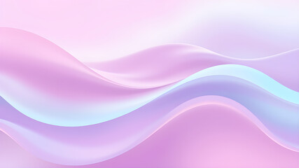 Smooth waves in soft pastel colors, gently blending from pink to lavender to teal, creating a calming, dreamy abstract background