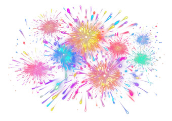 PNG Fireworks sparks night illuminated.