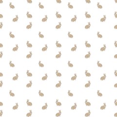 Cute Rabit pattern Seamless Rabbit pattern Adorable Bunny Wallpaper Brown Rabbit Background Fluffy Bunny lustration