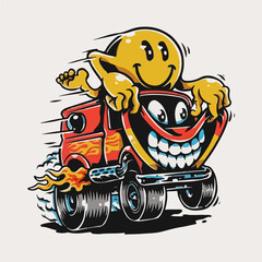 illustration of a motorcycle