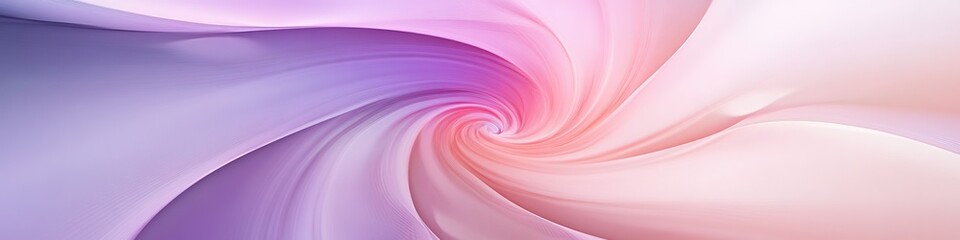 Obraz premium Elegant swirl of pink and purple hues in soft flow