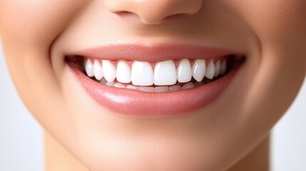 Fototapeta premium A bright smile showcasing healthy teeth and gums, highlighting dental care and personal hygiene practices