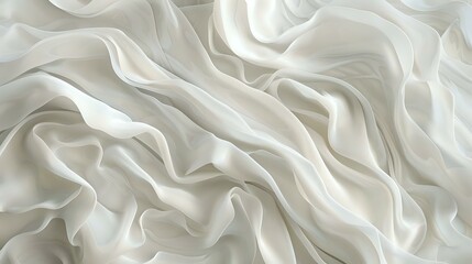 Fototapeta premium Abstract White Fabric Drape Background