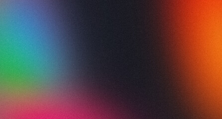 Abstract grainy gradient texture background. Soft vibrant red orange magenta blue color noisy color flow, glowing light colors pastel backdrop design.