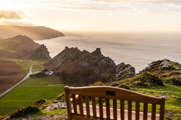 Valley of Rocks, Lynmouth, Lynton popular hiking spot