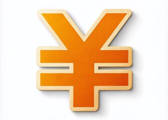 Obraz premium Realistic Vector Illustration of a Candid Photography Style Paper Sticker with Crossed Out Chinese Yuan Sign for Financial Concepts and Currency Awareness