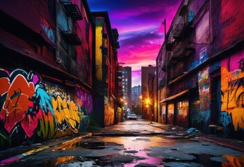 Fototapeta premium vibrant dynamic urban grunge background featuring rich textures various layers tones suitable modern visual projects, design, street, wall, art, graffiti