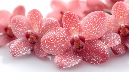 Odontoglossum Orchids flowers  Isolated on white background.