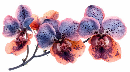 Fototapeta premium Odontoglossum Orchids flowers Isolated on white background.