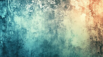 Obraz premium Textured abstract background in gradient hues of blue and orange, evoking a sense of depth and transformation.