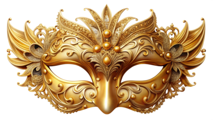 golden venetian mask for night party club