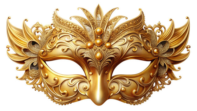golden venetian mask for night party club