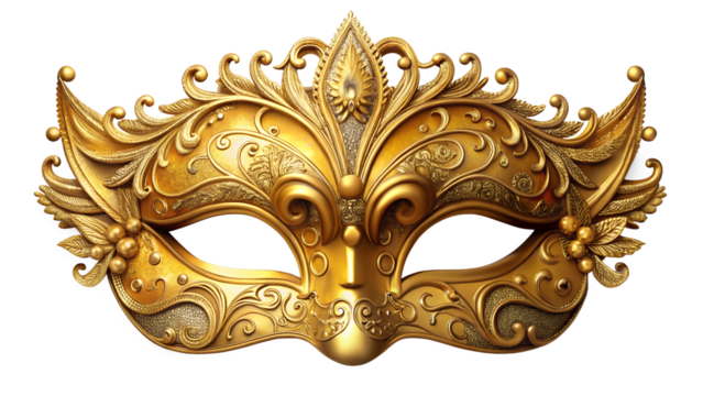 golden venetian mask for night party club
