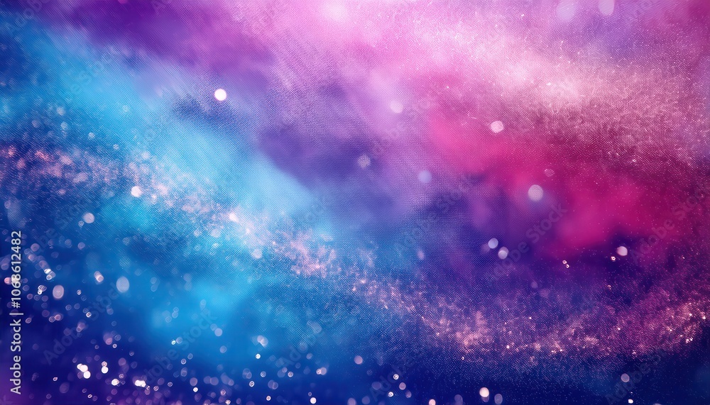 Aufkleber Captivating Ethereal Gradient Background with Soft Sparkling Bokeh and Gentle Wave Patterns in Pink, Purple, and Blue Hues for Dreamy, Fantasy Themed Digital and Print Design






