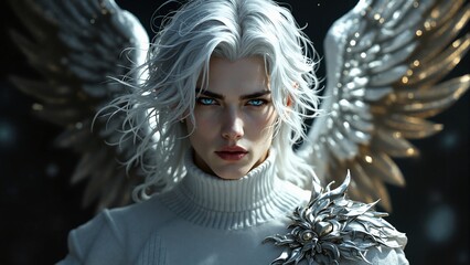 Ethereal Male Beauty Portrait