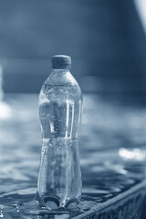 pure water in the plastic bottle