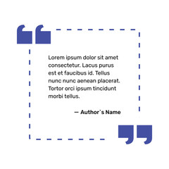 Quote Design in Bright Colors with Outline Style