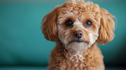 poodle dog,Full body image of a poodle dog