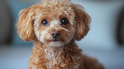 poodle dog,Full body image of a poodle dog