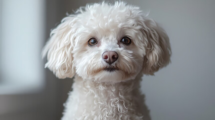 poodle dog,Full body image of a poodle dog