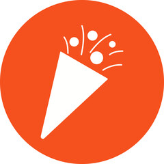 Happy birthday simple vector icon