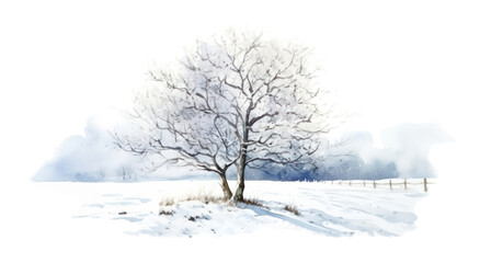 Fototapeta premium PNG Snow landscape outdoors.