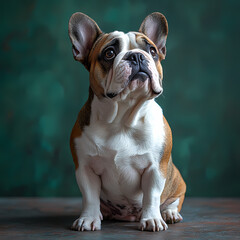 bulldog,Full body image of bulldog