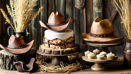 Celebrate a unique cowboy-themed birthday with creative cakes and decorations for memorable moments