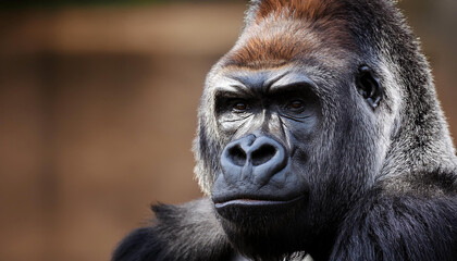 Obraz premium Close-Up of a Gorilla