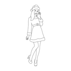 girl in a dress