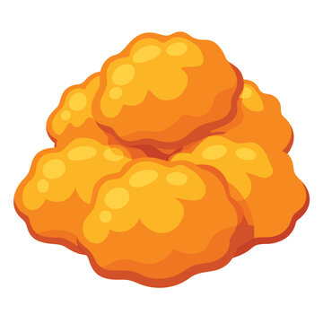 pile of golden fried chicken nuggets clip art preview