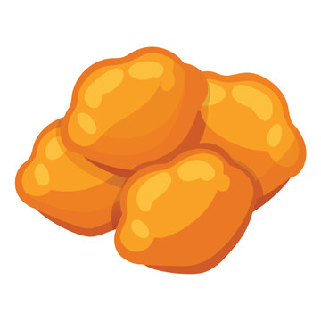 recommend clip art: Chicken Nuggets vector illustration isolated on a white background