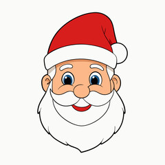 Santa Claus illustration on isolated background